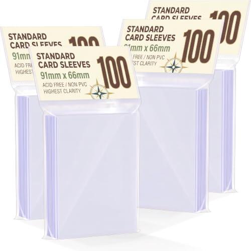 400 Fundas Cartas Soft, 66 x 91 mm, Transparente