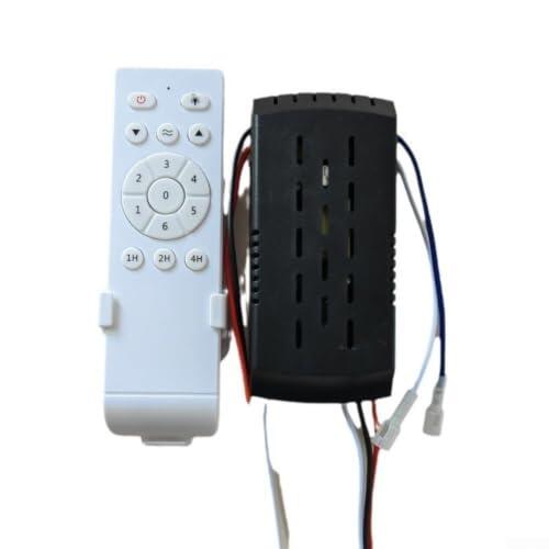 Kit de control remoto para ventilador de techo Opatiny DC, control remoto para ventilador de techo DC con 6 temporizadores, control remoto para ventilador de techo DC (C)