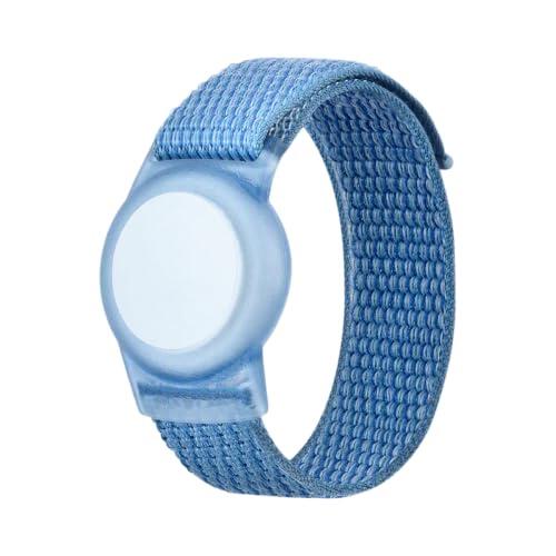 Pulsera AirTag Niños, Correa de Reloj con Rastreador GPS Impermeable | Nailon Suave, Transpirable, Protección Antiarañazos para Niños, Bebés y Personas Mayores, Ideal para Uso Diario y Exterior