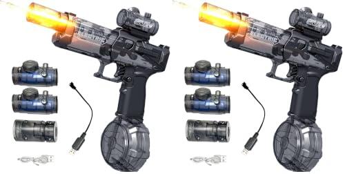 Pistola de Agua Electronica, Pistolas de Agua, Electronica con Capacidad de Humedad de 500 ml, 10m de Alcance Electric Water Gun Potente para Fiestas (Paquete de 2)