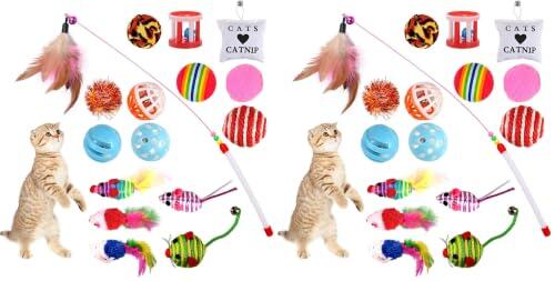 GOLDGE Juguetes para Gatos, Juguetes Gatos, Juguete Gato, Cat Toys (Paquete de 2)