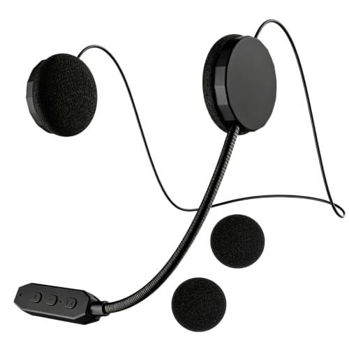 Auriculares Casco de Moto, Auriculares Bluetooth for Casco Completo | Bluetooth 5.3 Manos Libres con Cancelación Activa de Ruido,Batería de Larga Duración,para Todos los Cascos de Motocicleta