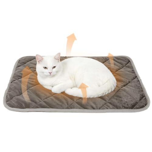 Manta Autocalentable Perro, Almohadilla Térmica para Gatos & Perros(S) | 40x50 cm Térmica Lavable, Cálida y Antideslizante, Esterilla para Mascotas, Cama Plegable, Tamaño