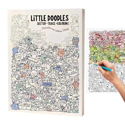 Desata tu creatividad con el libro Creative Doodle Art para adultos