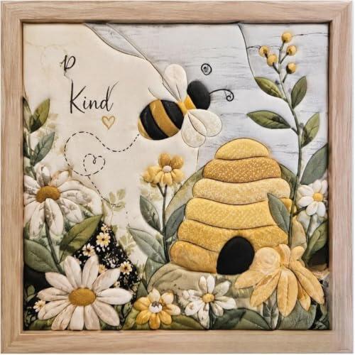 Descubre el arte del Kinusaiga: Crea tu propio cuadro 3D de una colmena de abejas