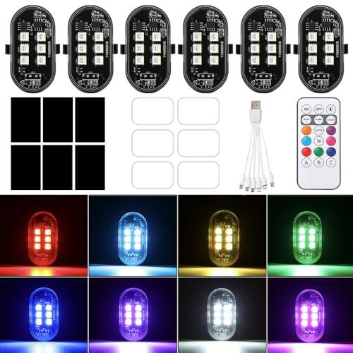 Luces Estroboscópicas LED Inalámbricas Bztezml: Versatilidad y Alta Visibilidad