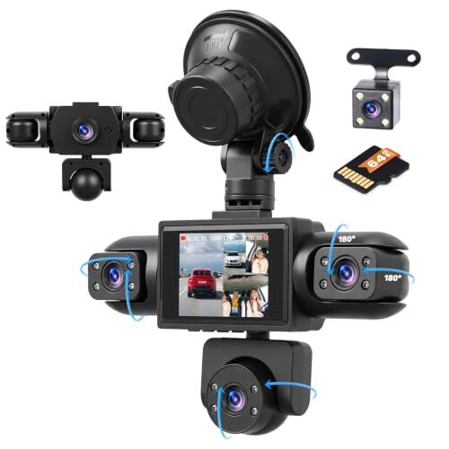 Seguridad Total en la Carretera: Análisis Completo de la Dash Cam Ohradio de 5 Cámaras y Vista 360 Grados