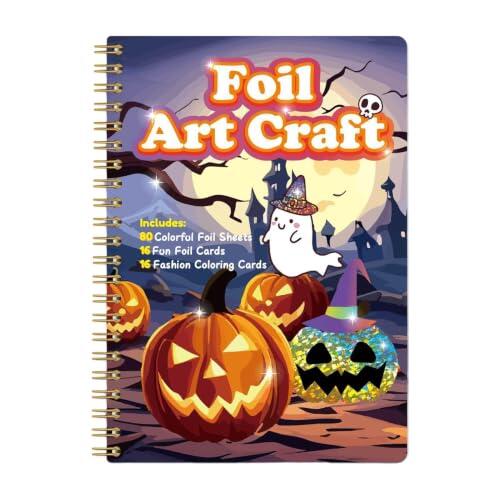Arte Brillante de Halloween: Manualidades con Foil para Toda la Familia