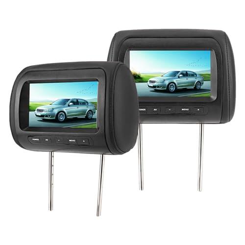 Wakects Monitor Trasero para Coche de 7 Pulgadas, Pantalla 800x480 Doble,