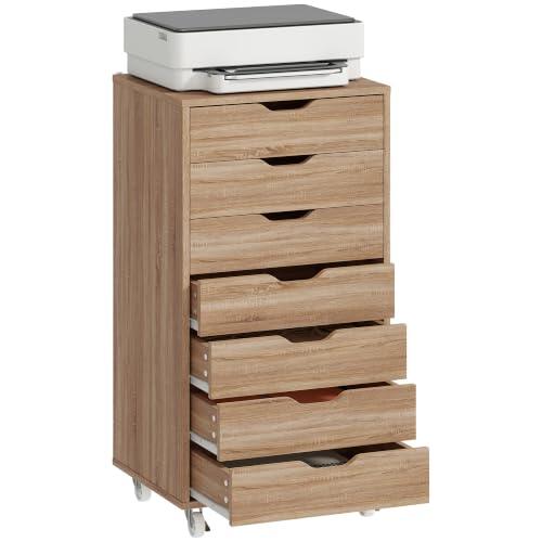 Optimiza tu espacio de trabajo con el archivador vertical Vinsetto de 7 cajones