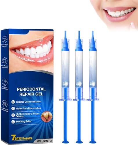 Gum Revive - Gel de reparación periodontal, gel profesional de restauración | Extracto natural de plantas, cuidado bucal suave, sabor a menta fresca, corrección de color, eficaz para fortalecer dientes y