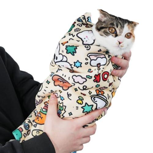 Manta autoadhesiva para aseo de gatos, antiescape