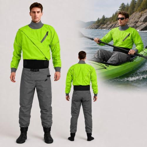 Dominando el Agua Fría: Análisis del Traje Seco de Kayak Green-3XL