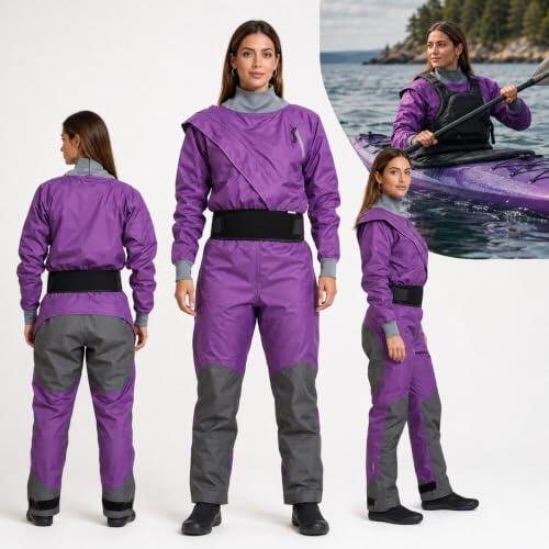 Análisis técnico del Traje Seco Kayak Mujer LISTaRSw Purple-XXL: Protección y rendimiento en aguas frías