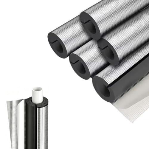 Coquilla De Espuma Aluminio Autoadhesiva,Aislante Tubo Aire Acondicionado