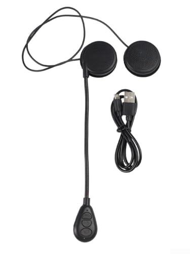 Inalámbrico para moto auriculares 42mm delgado inalámbrico para moto | Ultra fino de 9 mm, cabe en cualquier casco, libertad inalámbrica, agarre seguro, audio claro