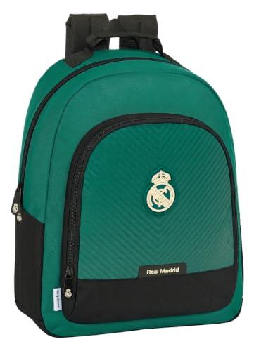 Safta REAL MADRID 2ª EQUIPACIÓN 26/27 - Mochila Escolar Adaptable a Carro, Mochila, 32x15x42 cm