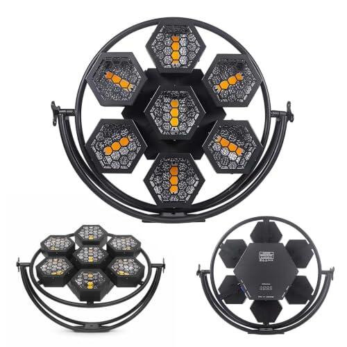 Iluminación Escénica: Análisis del Foco Redondo Estilo Vintage RGBW de 370W