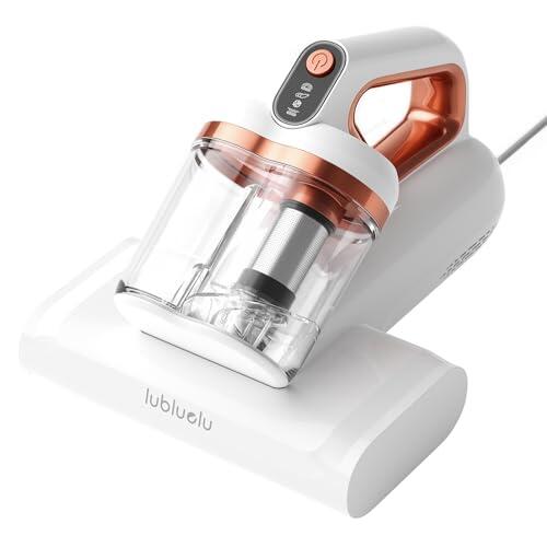 Lubluelu Aspirador antiácaros 20 kPa para colchones con luz UV-C | Limpiador de colchones de limpieza profunda, elimina hasta un 99,99 % de alérgenos, ácaros, polvo y pelo de mascotas