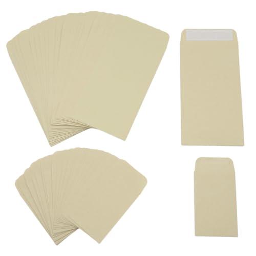FLNEX 40Pcs Sobres De Papel Kraft Marrón De Tamaño Mixto Para Sobres De Semillas Autoadhesivos De Monedas, Billetes Y Sellos