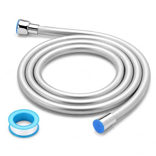 Flexo de ducha de PVC 1,5 m con conexión universal G1/2 | Flexo de 1,5 m con rosca G1/2; comprueba la compatibilidad