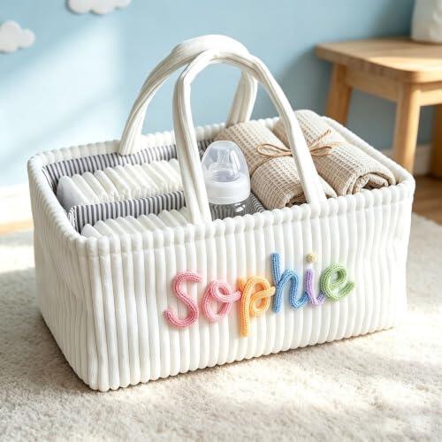 El orden perfecto en la habitación infantil: Cesta organizadora personalizada
