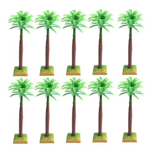 Dale vida a tus maquetas con el set de 10 palmeras modelo DOITOOL de 18cm.