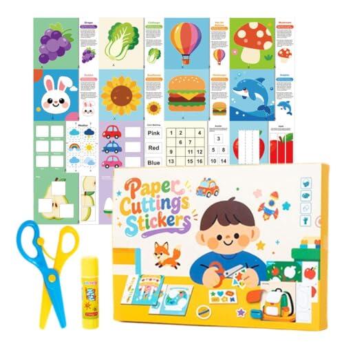 Desarrollo de Habilidades Motrices Infantiles con el Libro de Recorte y Pegatina Obesntln