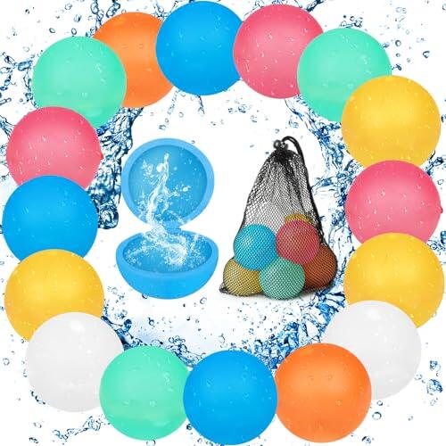 Revoluciona tus batallas acuáticas: Bombas de agua reutilizables de silicona