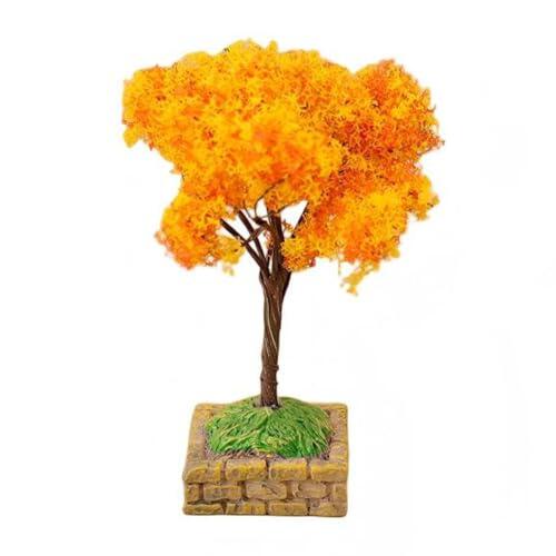 Miniatura de Arce de Otoño: Detalle y Versatilidad para Escritorios