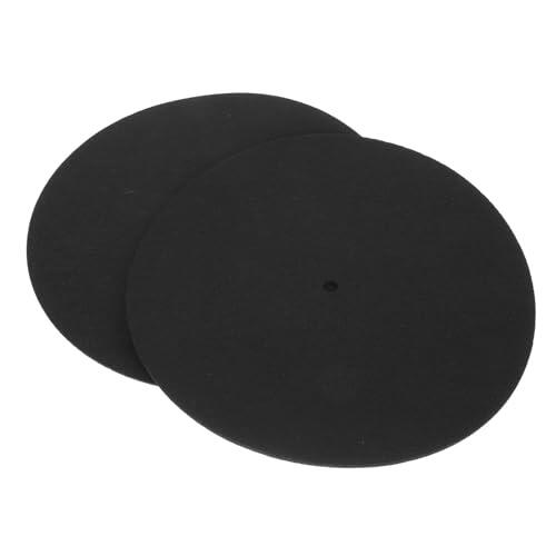 2 Piezas Alfombrilla de Fieltro para Tocadiscos, Protección