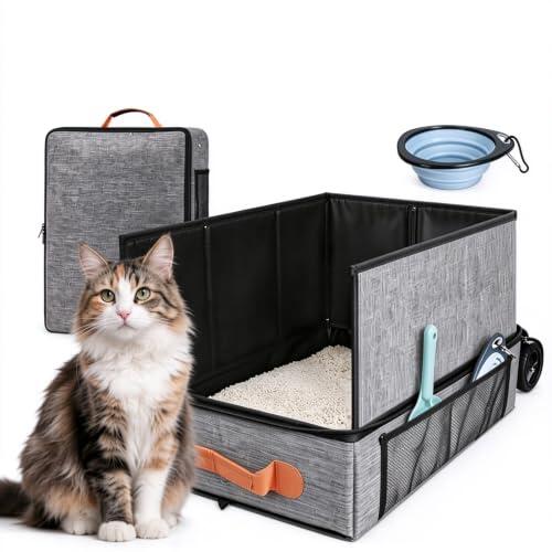 Guía completa del inodoro portátil para gatos Haoppmof