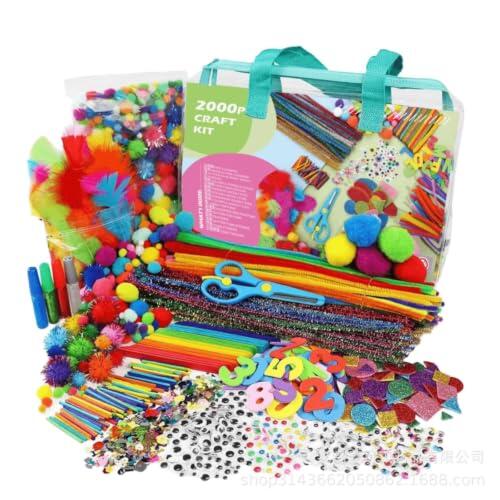 Kit de Manualidades Completo en Bolsa de PVC: Creatividad y Orden para Proyectos Escolares