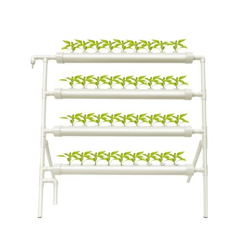 Cultiva tus propios alimentos en casa con este sistema hidropónico vertical de 4 niveles