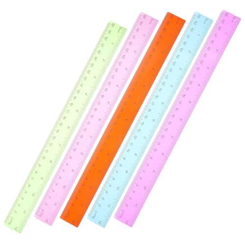 Guía de compra: Lotes de reglas escolares de plástico verde de 30 cm