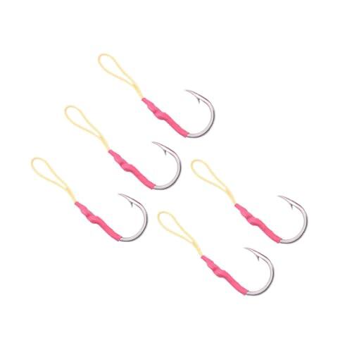 Anzuelos de Pesca Toyvian Rosa: Resistencia y Estilo en Acero Inoxidable