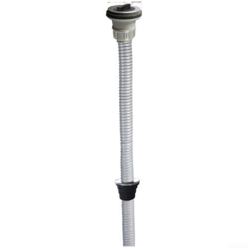 Desagüe para Lavadero de Acero Inoxidable SUS304, 41–45 mm, con Tubo PVC