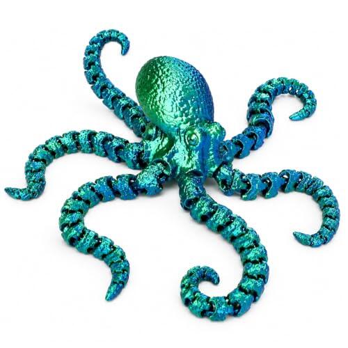 El fascinante mundo del Pulpo Articulado Impreso en 3D y su versatilidad decorativa