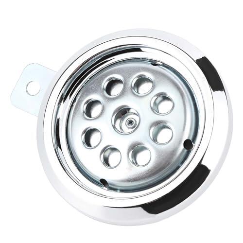 Goshyda Bocina de Moto 12V 105dB Impermeable 85mm Cubierta Cromada