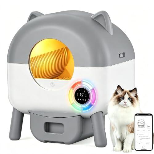 Revoluciona el cuidado de tu felino con el arenero autolimpiable inteligente RBFGYIOP