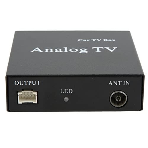Tbest Receptor de TV Analógico para Coche 12V PAL SECAM NTSC, menú OSD