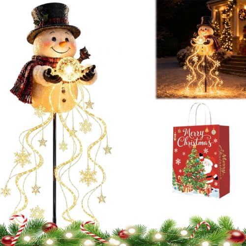 Ilumina tu jardín esta Navidad con la magia de los copos de nieve solares