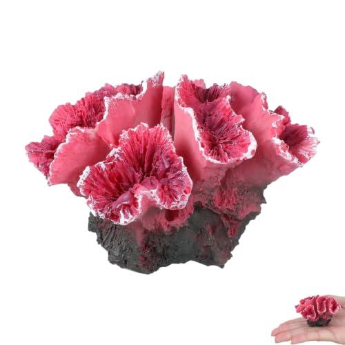 Coral Artificial Arrecife de Coral Rosa de Resina Adornos para Acuario | para Decoración de Playa Decoración del Hogar Decoracion Acuario