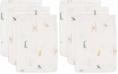 Jollein Jungle Jambo - Manopla de baño para bebé, 3 Unidades, 15 x 20 cm, 100% algodón, con Certificado Oeko-Tex (Paquete de 2)
