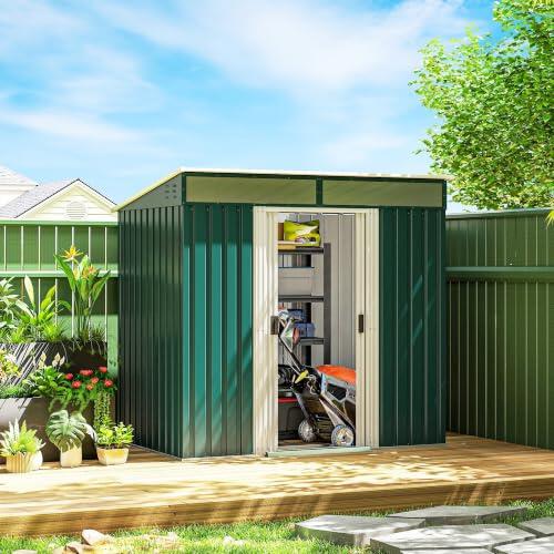 Optimiza tu espacio exterior con la caseta de jardín Outsunny de 2 m²