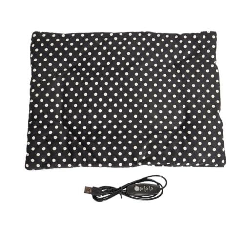 Cama Térmica para Gato Esterilla térmica plegable lavable, USB 5V/2A, 3 | Cama calefactada para mascotas de interior Cachorros, , conejos, invierno, jaula, sofá, balcón