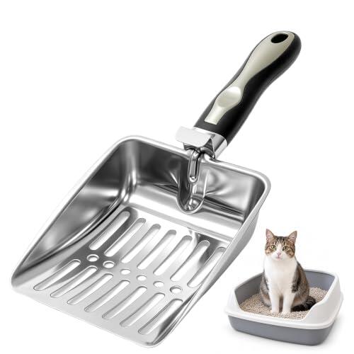 La herramienta definitiva para la higiene felina: Pala de acero inoxidable Motswedi