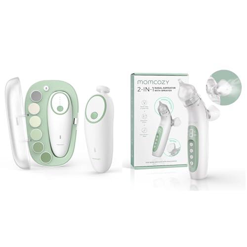 Kit de Cuidado Infantil Momcozy: Aspirador Nasal BN07 y Cortauñas NC02