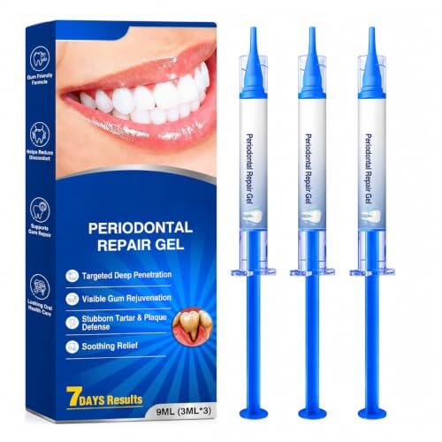 Farmty® Gel Dental 3 Piezas × 3ml | Gel dental para el cuidado diario de dientes sensibles, aplicador preciso, formato 3×3ml compacto para casa y viajes.