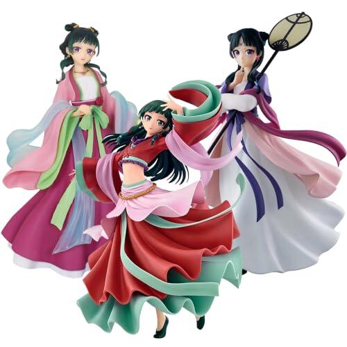 Maomao - Juego de 3 figuras de 18 cm, estatua de acción de anime